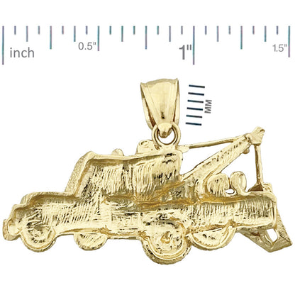 14K Gold Abschleppwagen-Anhänger