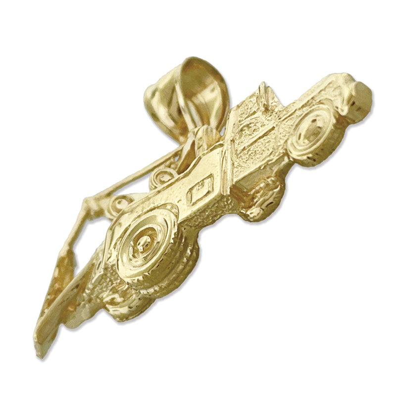 14K Gold Abschleppwagen-Anhänger