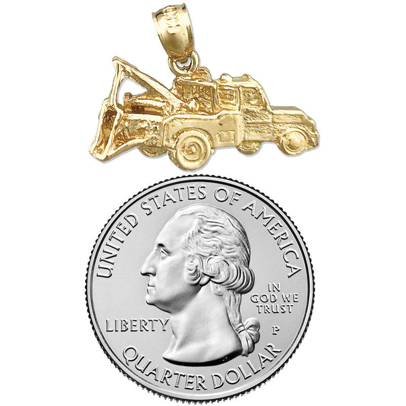 585 Gold Abschleppwagen-Charm