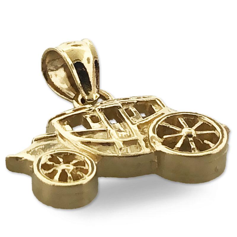 14K Gold Stagecoach-Charm