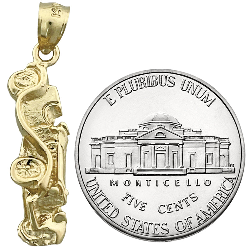 14K Gold Cabrio-Charm