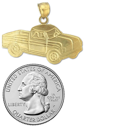 14K Gold Anhänger Pickup-Truck