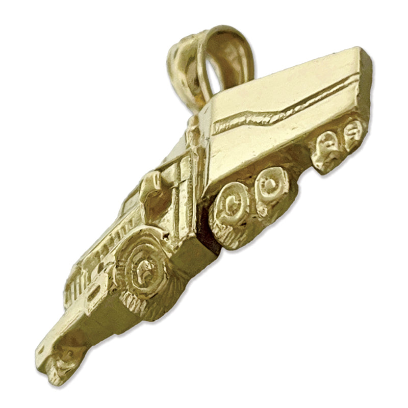 14K Gold Anhänger Sattelzugmaschine