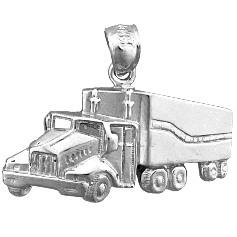 14K Gold Anhänger Sattelzugmaschine