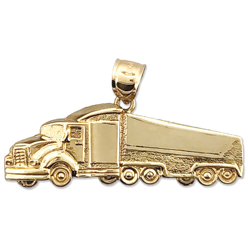 14K Gold Anhänger „18-Rad-Lastwagen