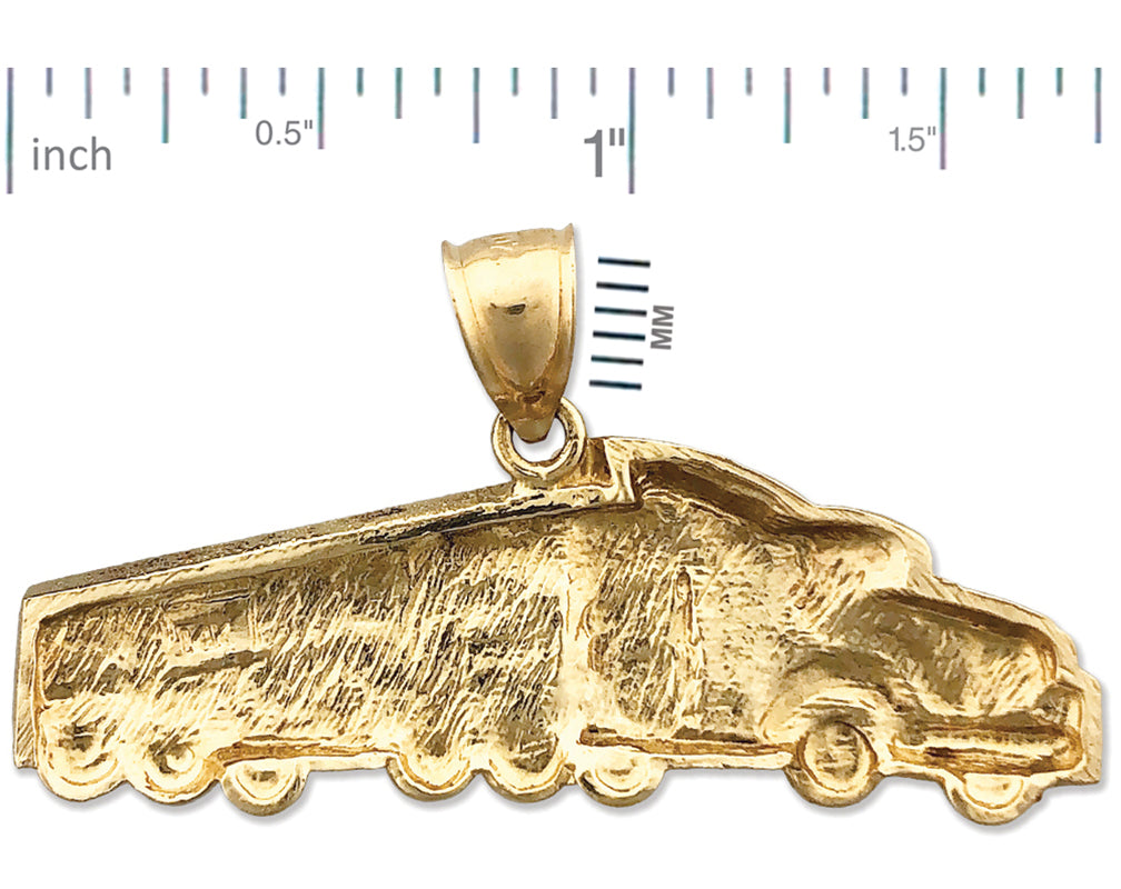 14K Gold Anhänger „18-Rad-Lastwagen