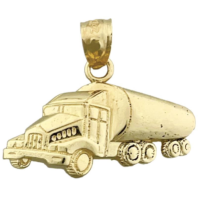 14K Gold Tank-Lastwagen-Anhänger