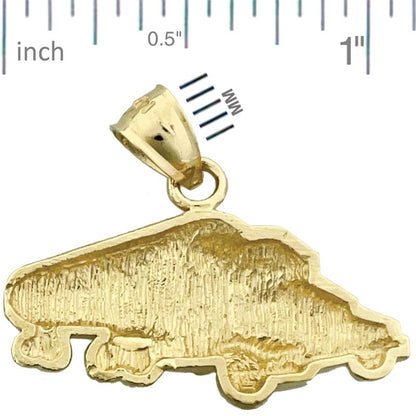 14K Gold Tank-Lastwagen-Anhänger