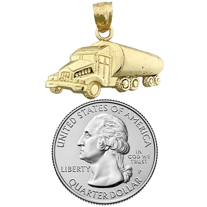 14K Gold Tank-Lastwagen-Anhänger