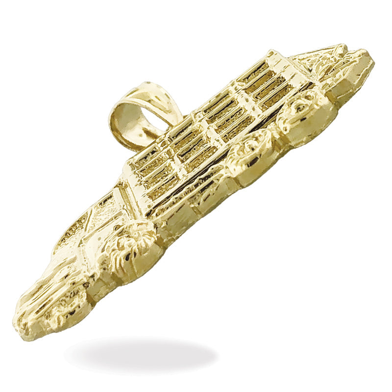 Massivgoldanhänger „Müllwagen" aus 14K Gelb- oder Weißgold