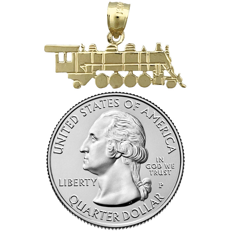 14K Gold Lokomotive-Zug-Charm