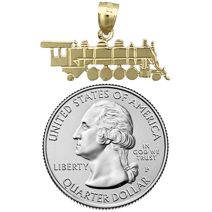 14K Gold Lokomotive-Zug-Charm