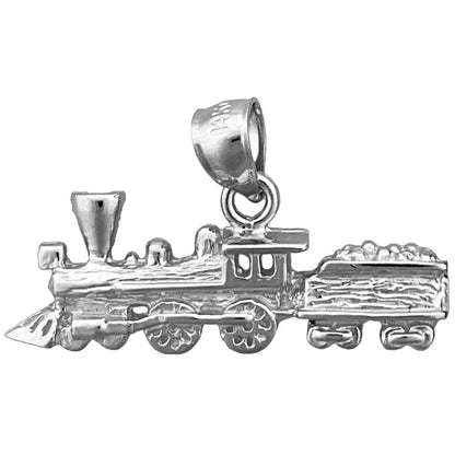 14K Gold Anhänger „Lokomotive mit Waggon“