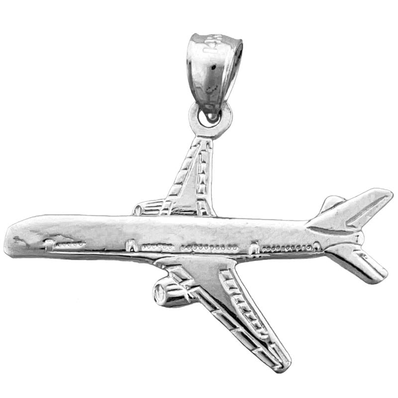 14K Gold Anhänger „Zweimotoriges Flugzeug“