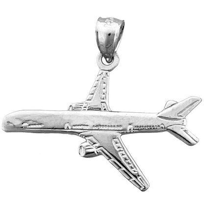 14K Gold Anhänger „Zweimotoriges Flugzeug“