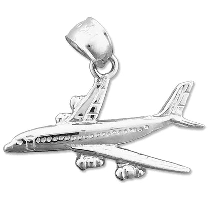 585 Gold Anhänger Militärflugzeug