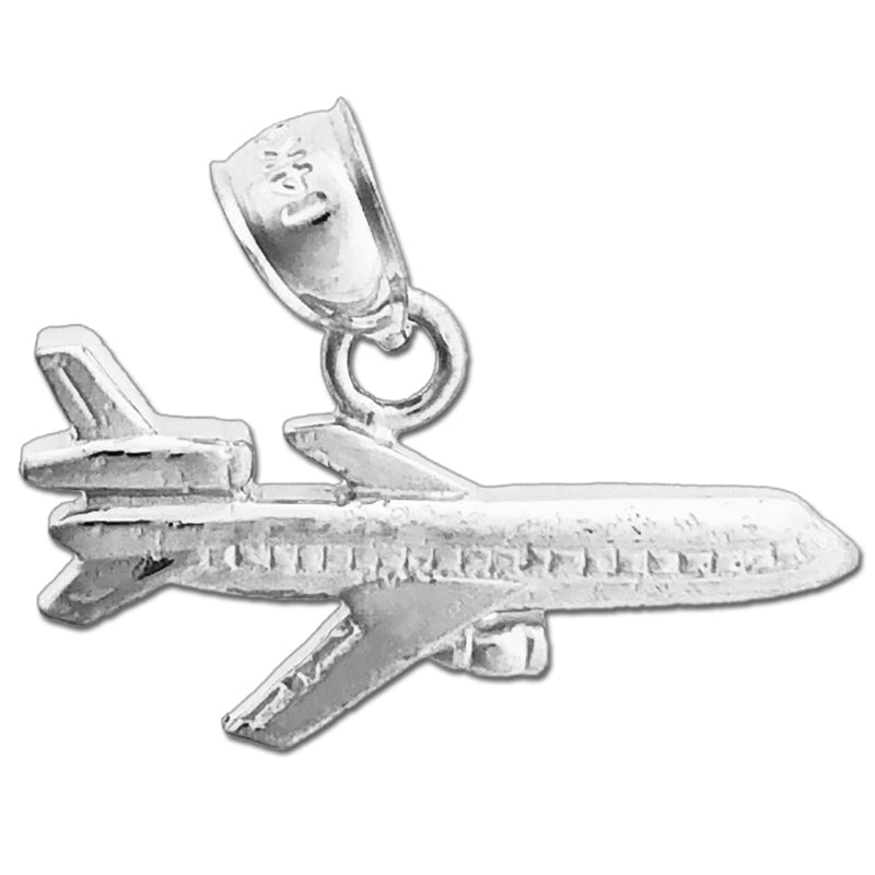 14K Gold 22MM Passagierflugzeug-Charm