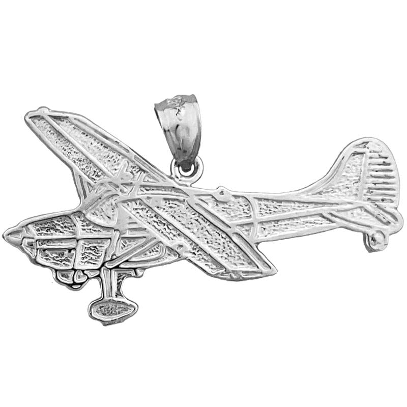 14K Gold 35MM Langer Cessna Flugzeug-Anhänger