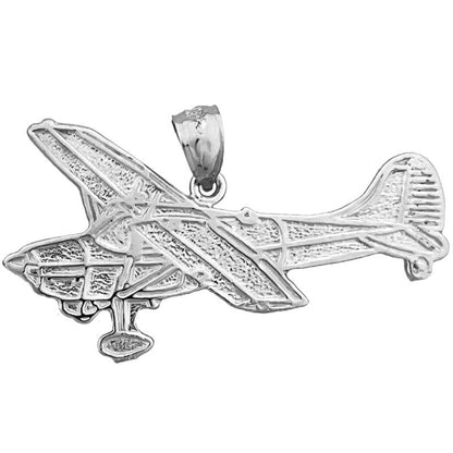 14K Gold 35MM Langer Cessna Flugzeug-Anhänger