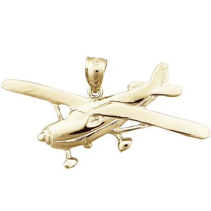 14K Gold Cessna Flugzeug-Anhänger