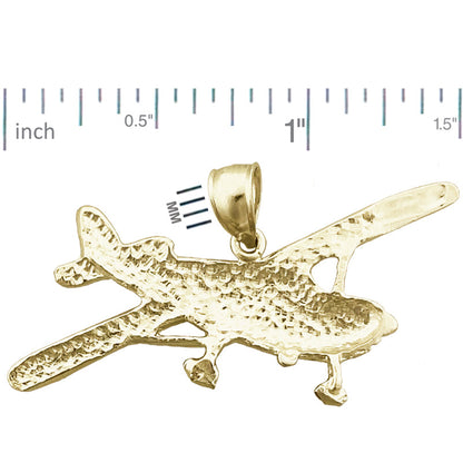 14K Gold Cessna Flugzeug-Anhänger