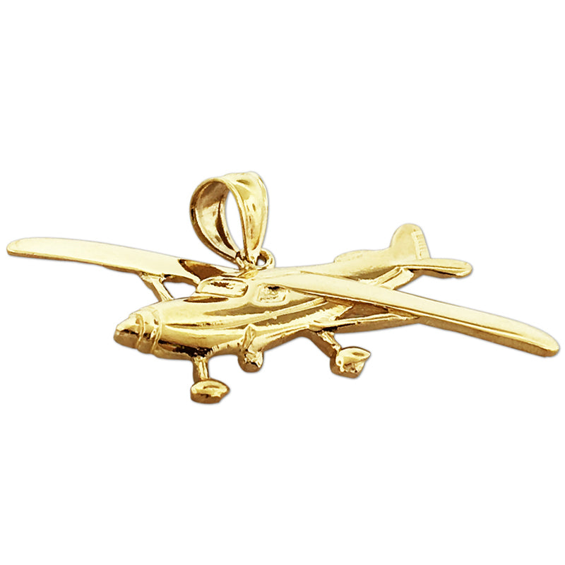 14K Gold Cessna Flugzeug-Anhänger