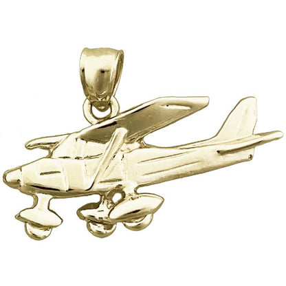 14K Gold Cessna 182 Flugzeug-Anhänger