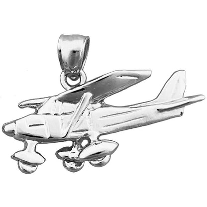 14K Gold Cessna 182 Flugzeug-Anhänger