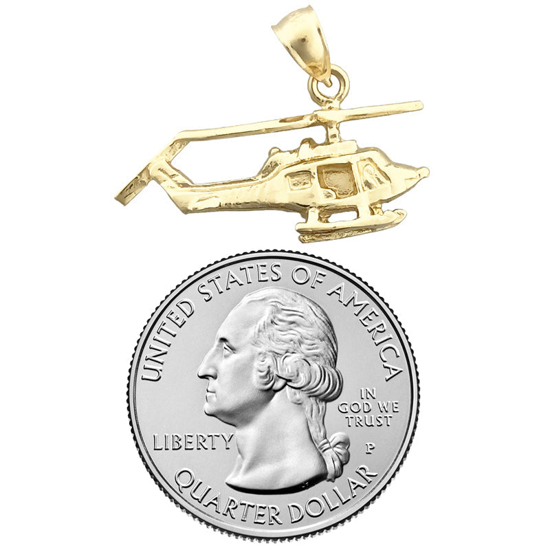 14K Gold Anhänger „Bell Helikopter“