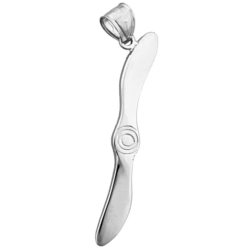 14K Gold Propeller-Anhänger mit Jet