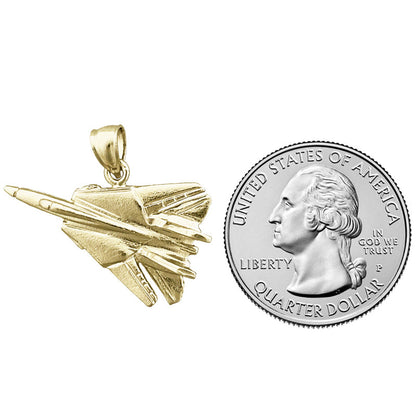 14K Gold Grumman F-14 Tomcat Jet-Anhänger