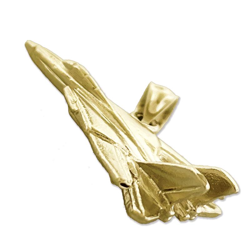 14K Gold Grumman F-14 Tomcat Jet-Anhänger