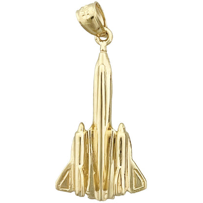 14K Gold SR-71 Blackbird Militärjet-Anhänger