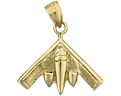 14K Gold B-2 Spirit Stealth-Flugzeug-Charm