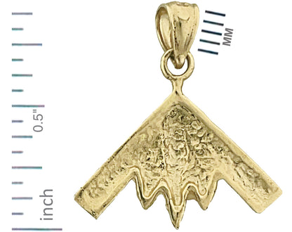 14K Gold B-2 Spirit Stealth-Flugzeug-Charm
