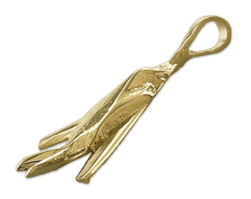 14K Gold F-117 Nighthawk Gleitcharm