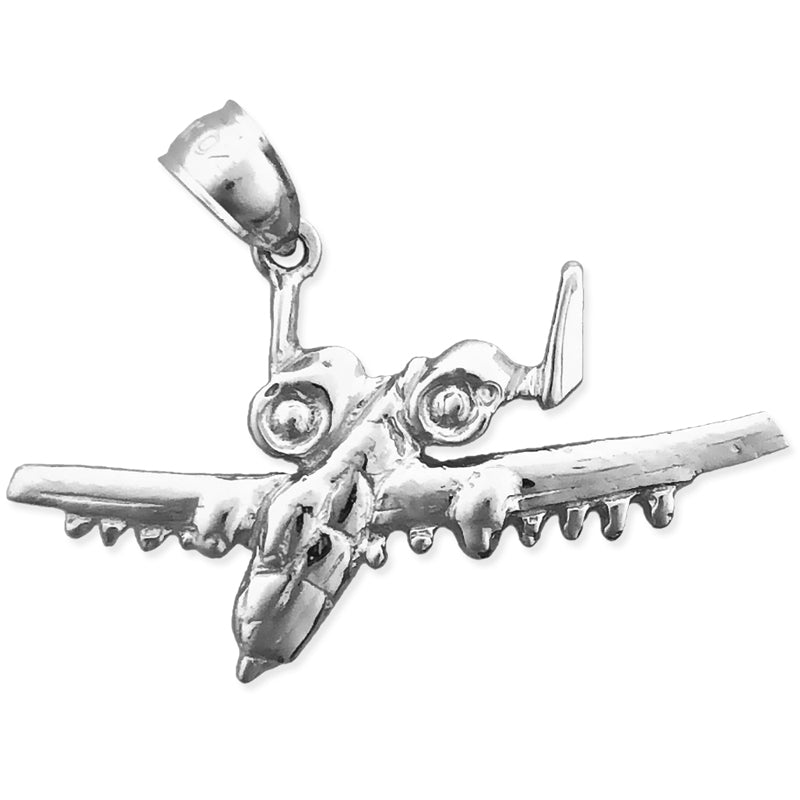 14K Gold Anhänger „A10 Thunderbolt Flugzeug“