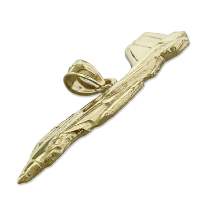 14K Gold F14A Tomcat Kampfjet-Anhänger