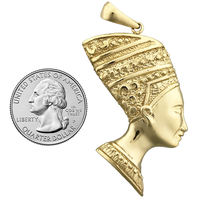 14K Gold Nefertiti-Anhänger