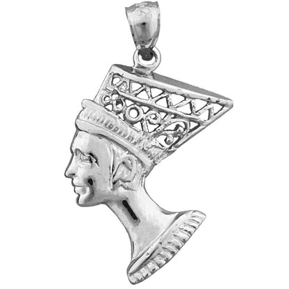 14K Gold Filigree-Anhänger „Königin Nofretete“