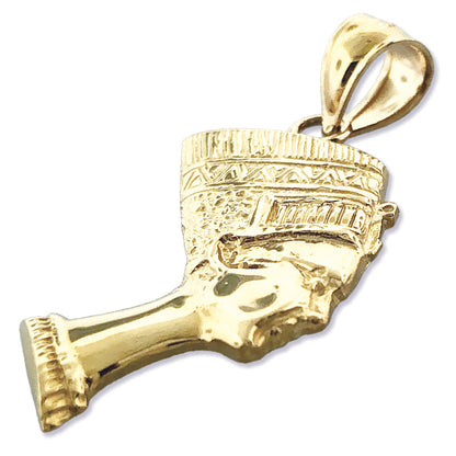 14K Gold Charm "Ägyptische Königin Nofretete