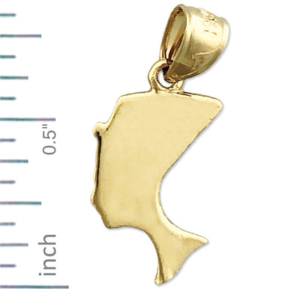 14K Gold Charm Königin Nofretete von Ägypten