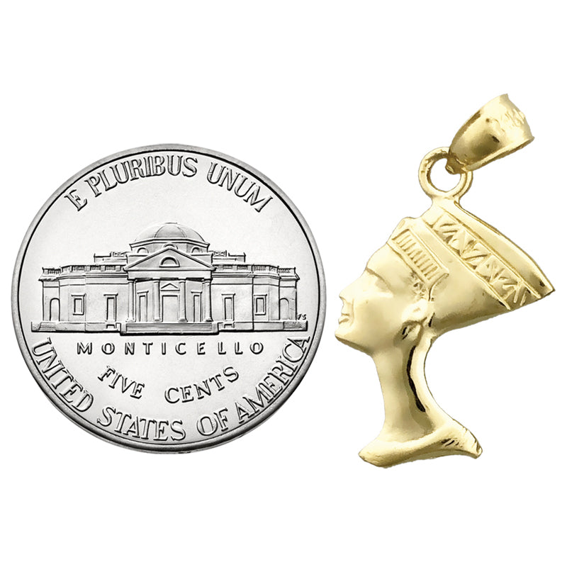 14K Gold Nefertiti-Charm