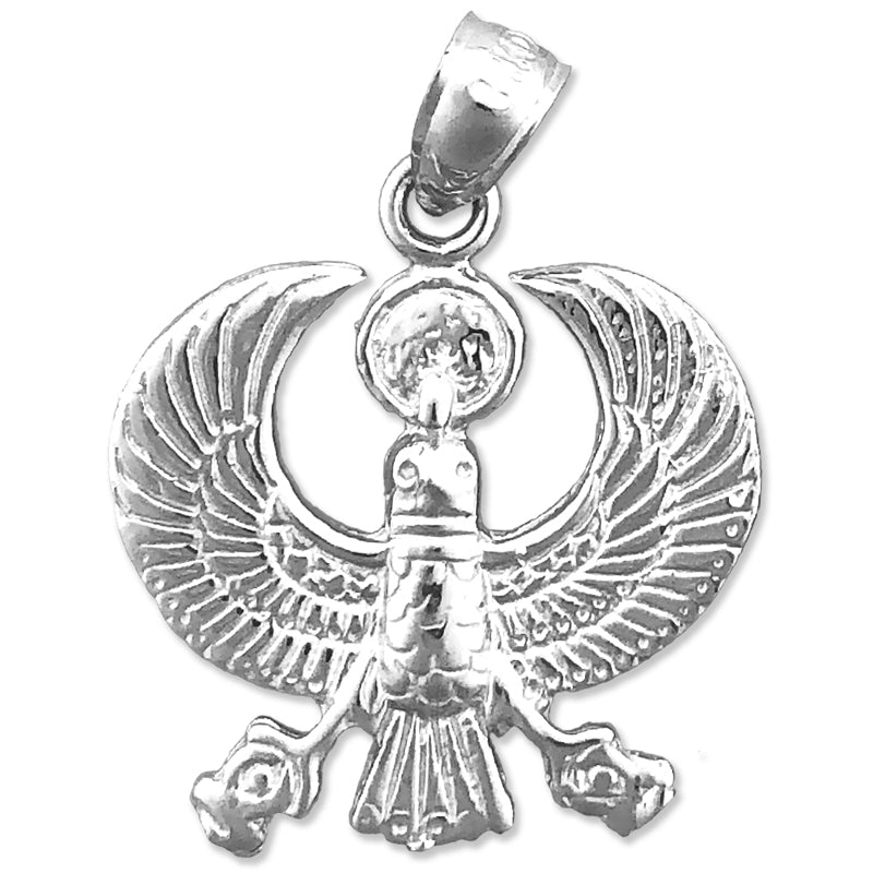 14K Gold Skarabäus-Anhänger mit ägyptischem Falken