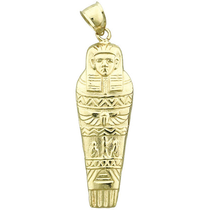 14K Gold Ägyptischer Sarkophag-Anhänger