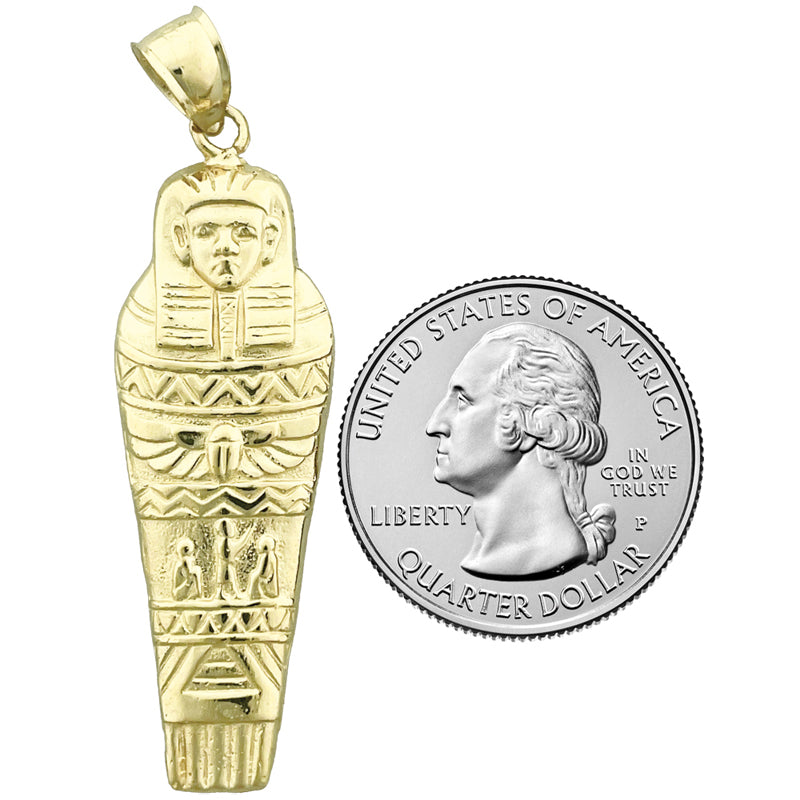 14K Gold Ägyptischer Sarkophag-Anhänger