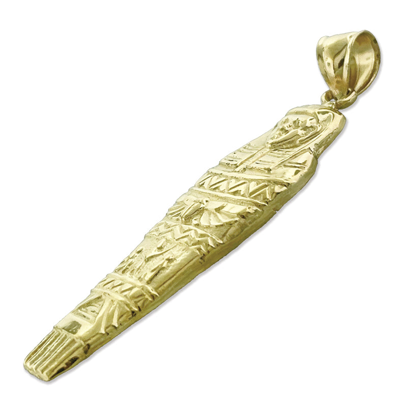 14K Gold Ägyptischer Sarkophag-Anhänger