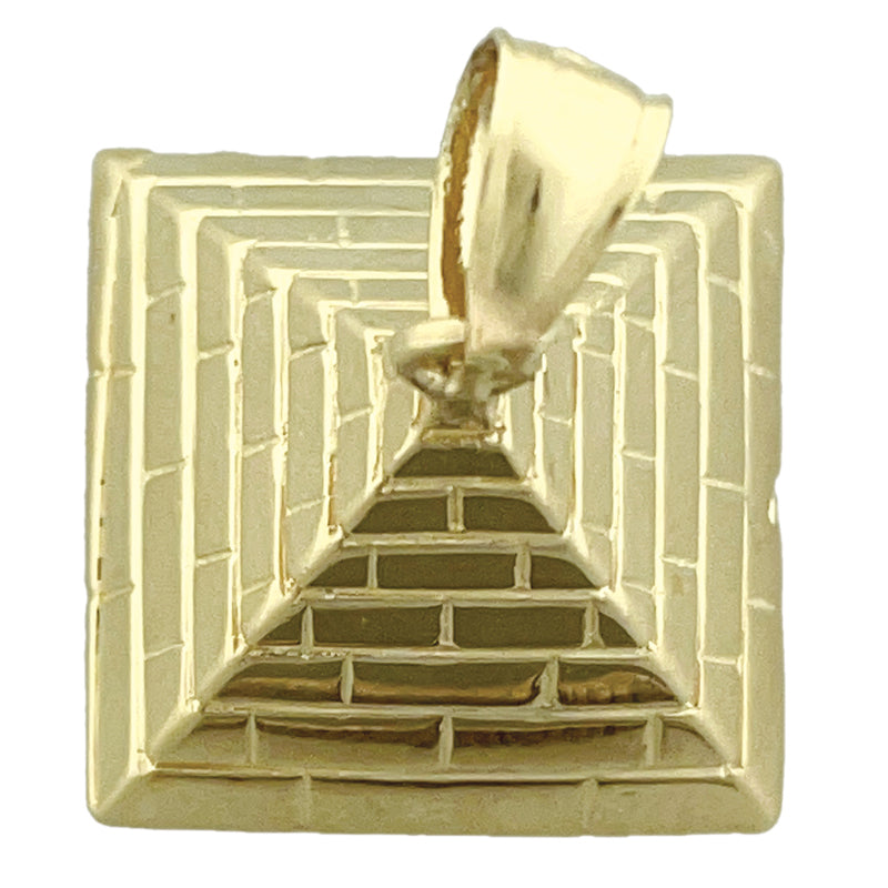14K Gold 3D-Anhänger Ägyptische Pyramide