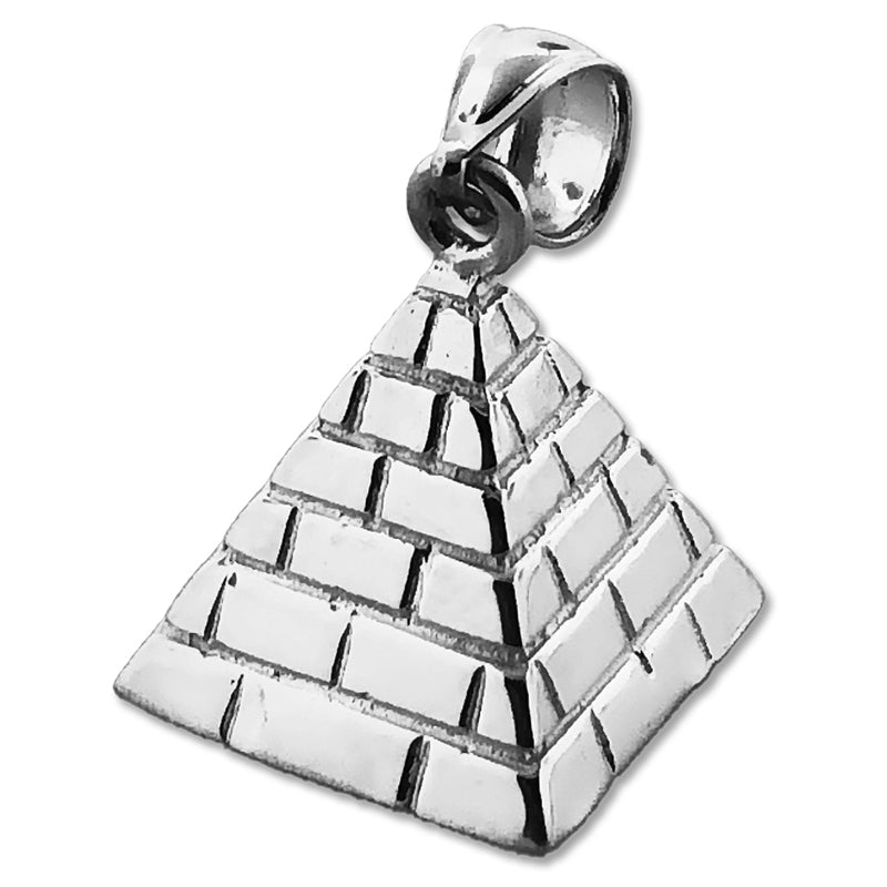 14K Gold 3D-Pyramide-Charm im ägyptischen Stil