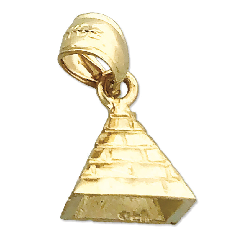 Charm „3D-Ägyptische Pyramide" aus 14K Gold